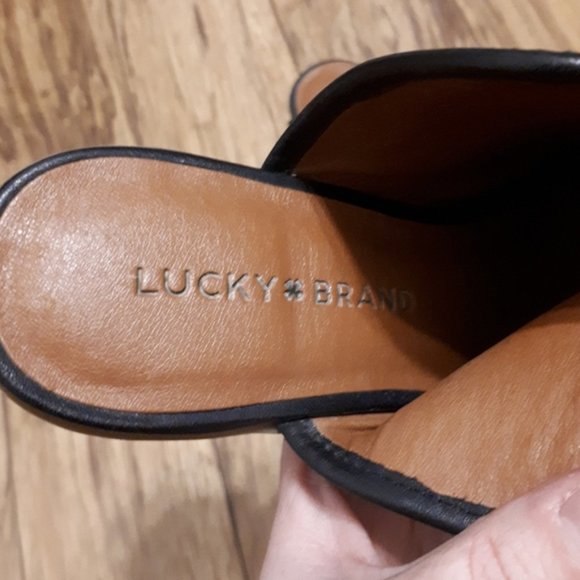 NWOT 🍀 Lucky Brand Leather Baldomero Mule - 7.5 - Picture 5 of 10